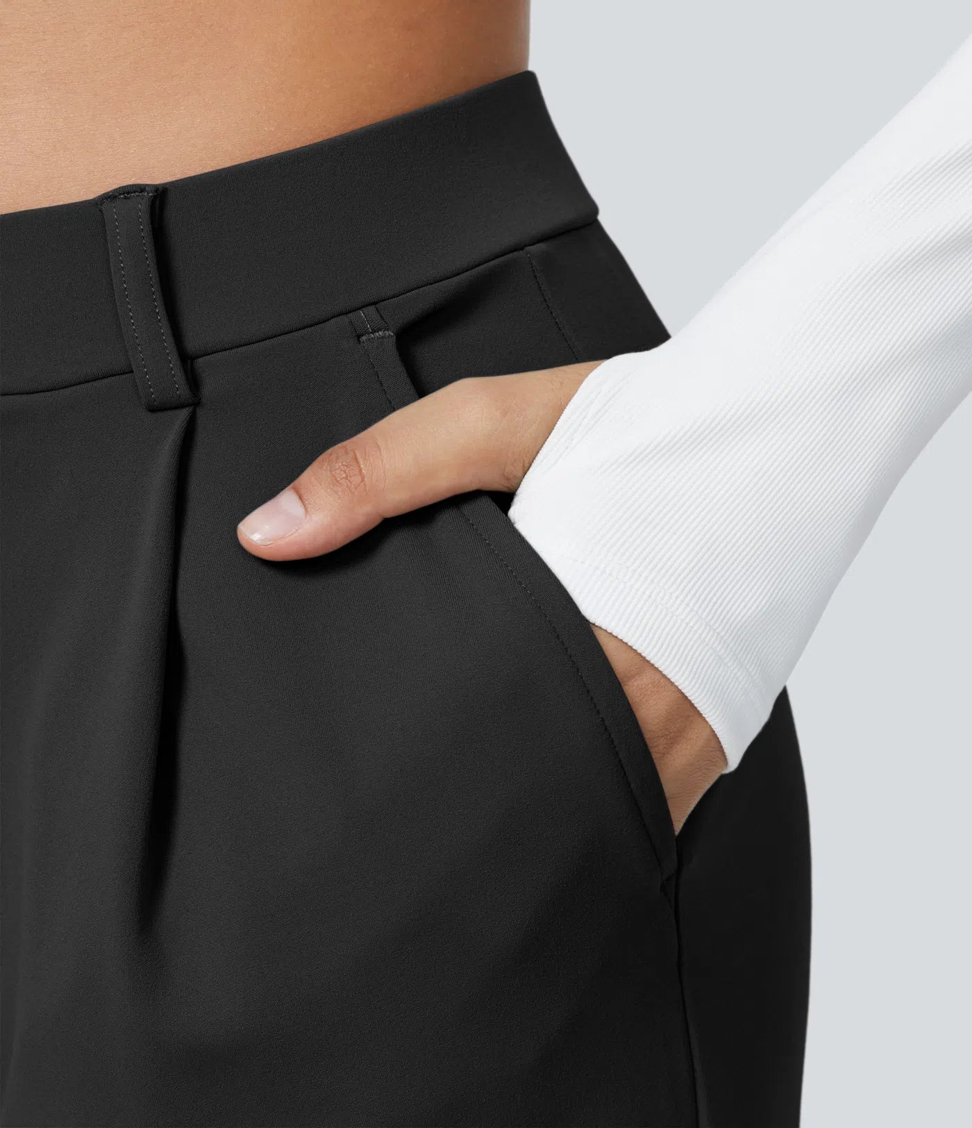 Pantalon tailleur Halara Flex™ DayStretch coupe droite taille haute avec poches