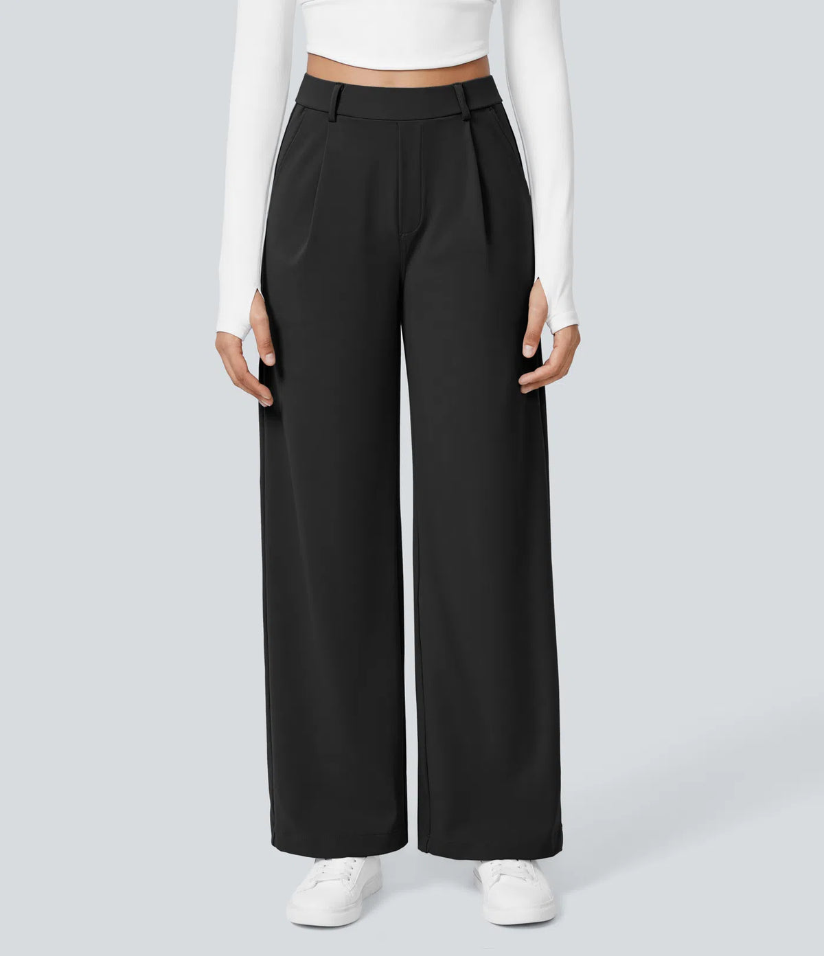 Pantalon tailleur Halara Flex™ DayStretch coupe droite taille haute avec poches
