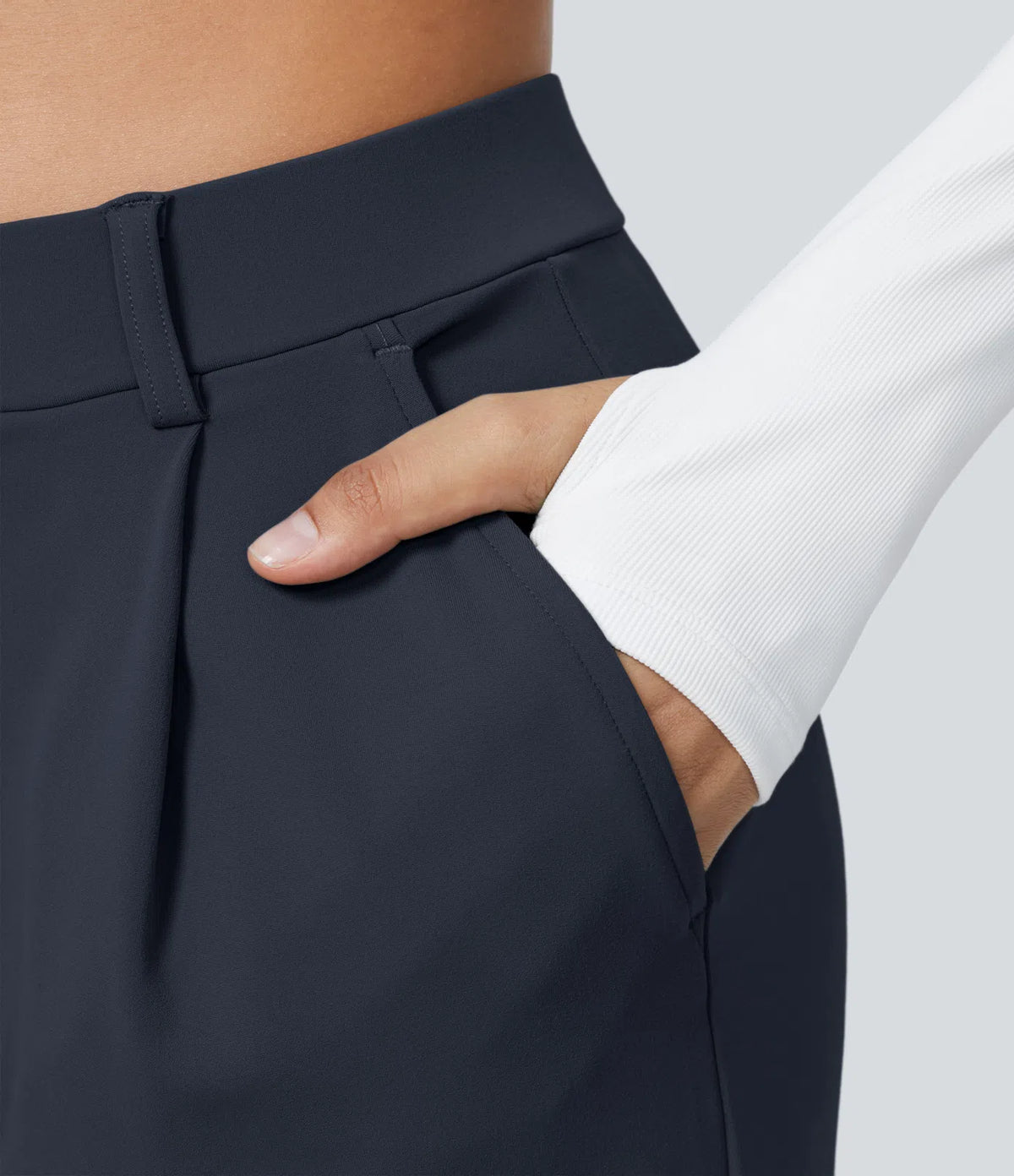 Pantalon tailleur Halara Flex™ DayStretch coupe droite taille haute avec poches