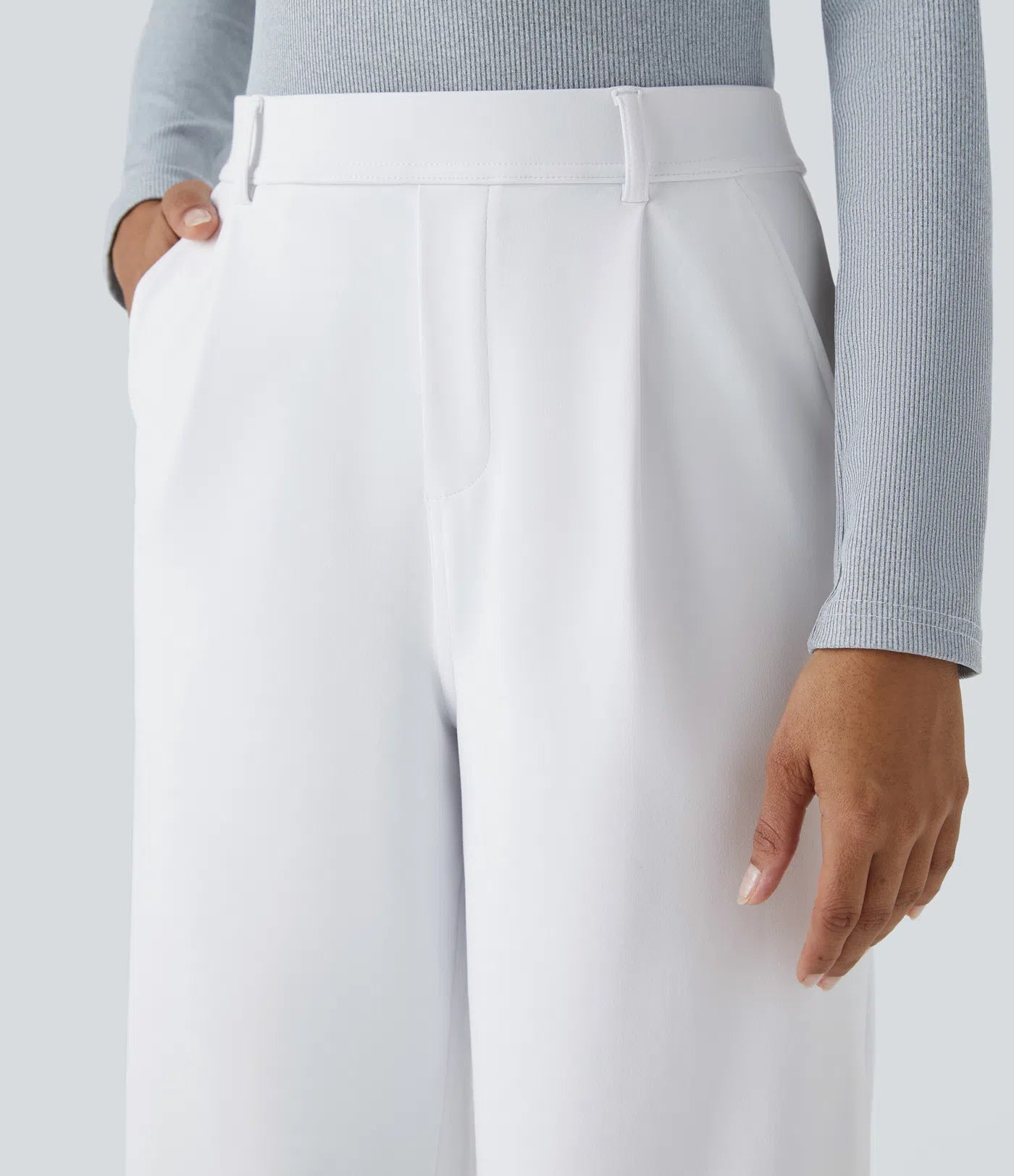 Pantalon tailleur Halara Flex™ DayStretch coupe droite taille haute avec poches
