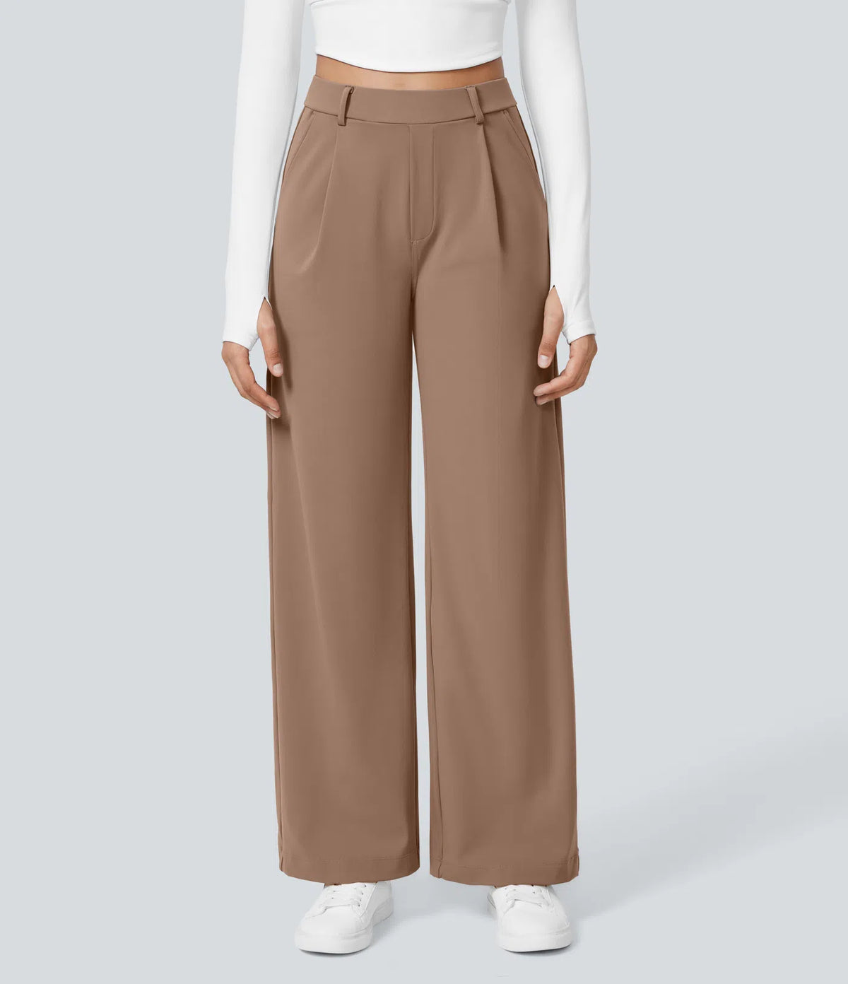 Pantalon tailleur Halara Flex™ DayStretch coupe droite taille haute avec poches
