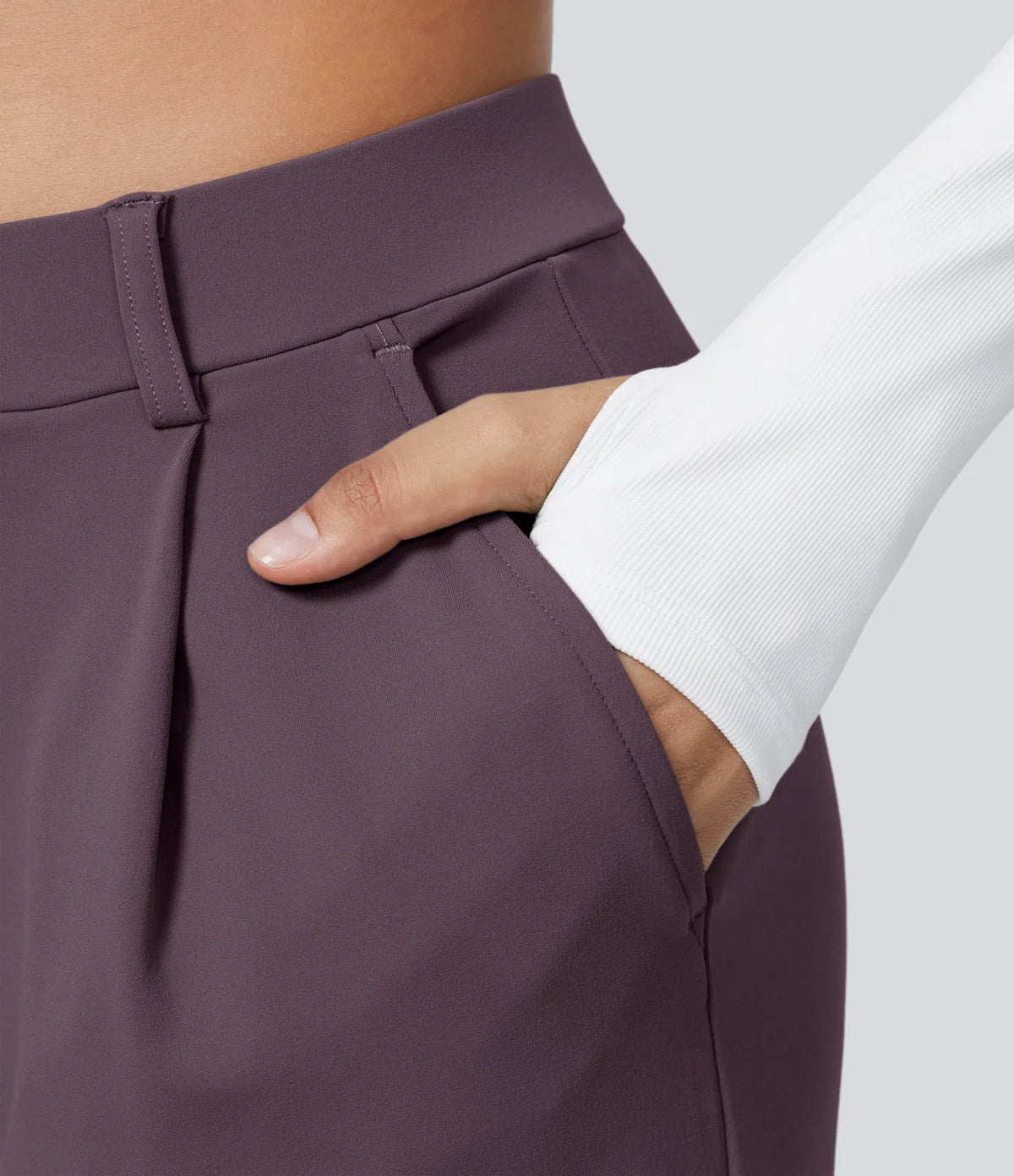 Pantalon tailleur Halara Flex™ DayStretch coupe droite taille haute avec poches