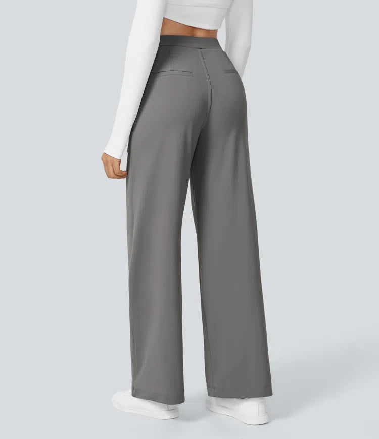 Pantalon tailleur Halara Flex™ DayStretch coupe droite taille haute avec poches