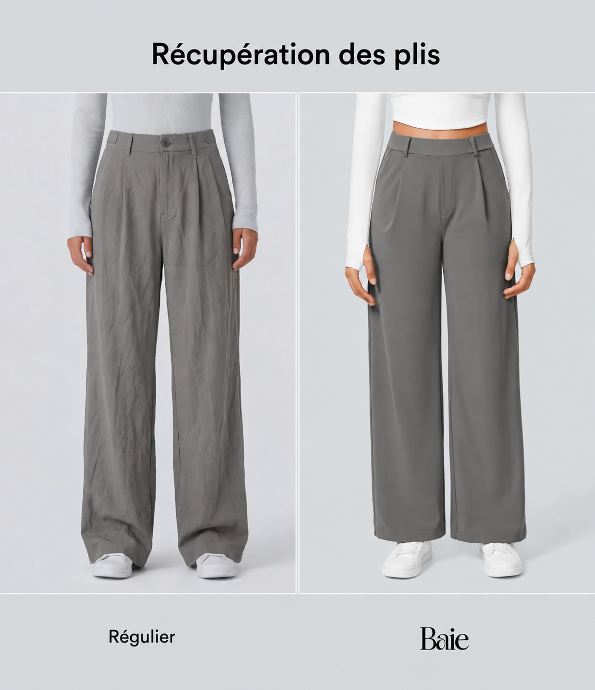 Pantalon tailleur Halara Flex™ DayStretch coupe droite taille haute avec poches