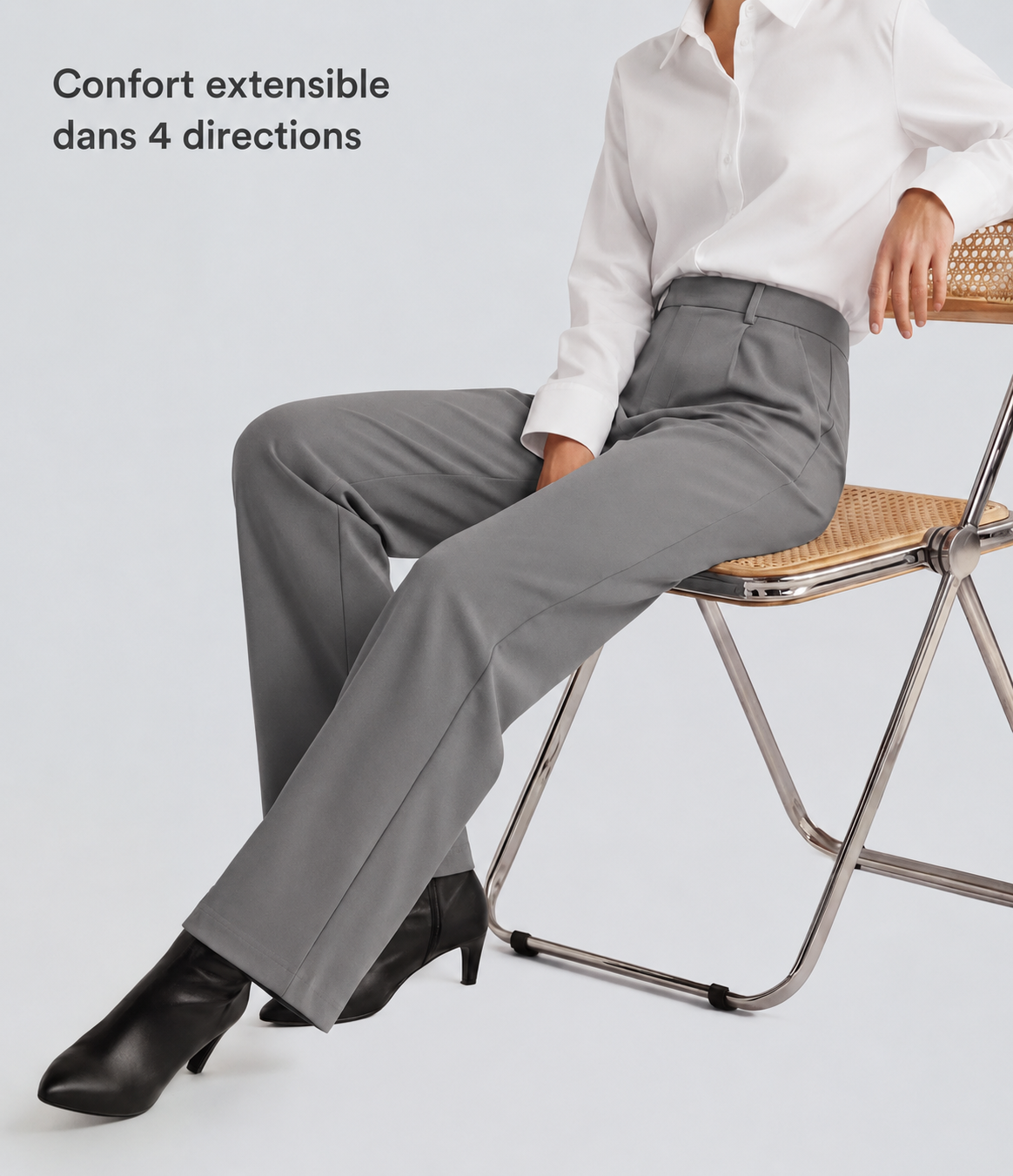 Pantalon tailleur Halara Flex™ DayStretch coupe droite taille haute avec poches